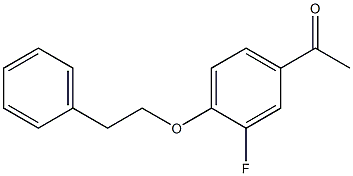 1-[3-fluoro-4-(2-phenylethoxy)phenyl]ethan-1-one Structure