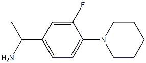 1-[3-fluoro-4-(piperidin-1-yl)phenyl]ethan-1-amine Structure