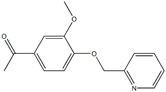 1-[3-methoxy-4-(pyridin-2-ylmethoxy)phenyl]ethanone Structure