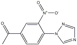 1-[3-nitro-4-(1H-1,2,4-triazol-1-yl)phenyl]ethan-1-one Structure