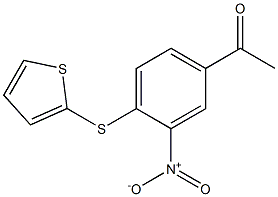 1-[3-nitro-4-(thiophen-2-ylsulfanyl)phenyl]ethan-1-one Structure