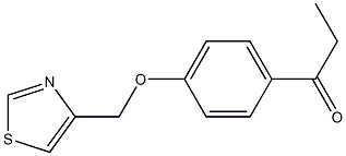 1-[4-(1,3-thiazol-4-ylmethoxy)phenyl]propan-1-one 구조식 이미지