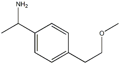 1-[4-(2-methoxyethyl)phenyl]ethanamine 구조식 이미지