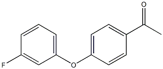 1-[4-(3-fluorophenoxy)phenyl]ethan-1-one 구조식 이미지