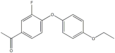 1-[4-(4-ethoxyphenoxy)-3-fluorophenyl]ethan-1-one 구조식 이미지