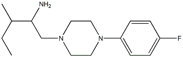 1-[4-(4-fluorophenyl)piperazin-1-yl]-3-methylpentan-2-amine 구조식 이미지