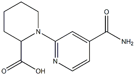 1-[4-(aminocarbonyl)pyridin-2-yl]piperidine-2-carboxylic acid Structure