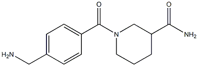 1-[4-(aminomethyl)benzoyl]piperidine-3-carboxamide Structure