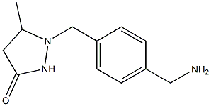 1-[4-(aminomethyl)benzyl]-5-methylpyrazolidin-3-one 구조식 이미지