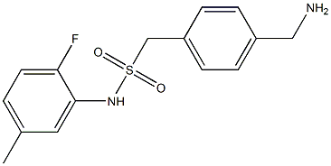 1-[4-(aminomethyl)phenyl]-N-(2-fluoro-5-methylphenyl)methanesulfonamide Structure