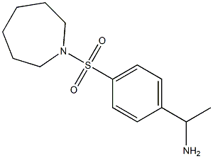 1-[4-(azepane-1-sulfonyl)phenyl]ethan-1-amine 구조식 이미지