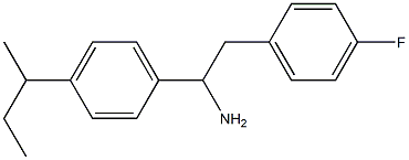 1-[4-(butan-2-yl)phenyl]-2-(4-fluorophenyl)ethan-1-amine Structure