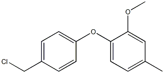 1-[4-(chloromethyl)phenoxy]-2-methoxy-4-methylbenzene Structure