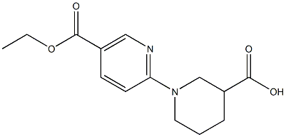 1-[5-(ethoxycarbonyl)pyridin-2-yl]piperidine-3-carboxylic acid 구조식 이미지