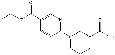 1-[5-(ethoxycarbonyl)pyridin-2-yl]piperidine-3-carboxylic acid Structure