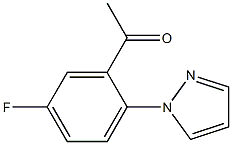 1-[5-fluoro-2-(1H-pyrazol-1-yl)phenyl]ethan-1-one Structure