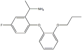 1-[5-fluoro-2-(2-propoxyphenoxy)phenyl]ethan-1-amine 구조식 이미지