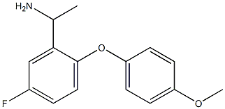 1-[5-fluoro-2-(4-methoxyphenoxy)phenyl]ethan-1-amine 구조식 이미지