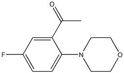 1-[5-fluoro-2-(morpholin-4-yl)phenyl]ethan-1-one 구조식 이미지