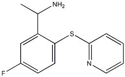 1-[5-fluoro-2-(pyridin-2-ylsulfanyl)phenyl]ethan-1-amine 구조식 이미지