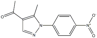 1-[5-methyl-1-(4-nitrophenyl)-1H-pyrazol-4-yl]ethan-1-one 구조식 이미지