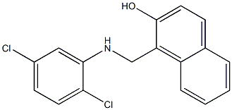 1-{[(2,5-dichlorophenyl)amino]methyl}naphthalen-2-ol Structure
