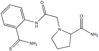 1-{[(2-carbamothioylphenyl)carbamoyl]methyl}pyrrolidine-2-carboxamide 구조식 이미지