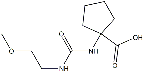 1-{[(2-methoxyethyl)carbamoyl]amino}cyclopentane-1-carboxylic acid Structure