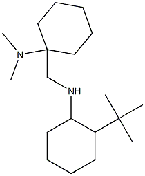 1-{[(2-tert-butylcyclohexyl)amino]methyl}-N,N-dimethylcyclohexan-1-amine Structure