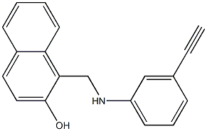 1-{[(3-ethynylphenyl)amino]methyl}naphthalen-2-ol Structure