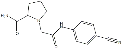 1-{[(4-cyanophenyl)carbamoyl]methyl}pyrrolidine-2-carboxamide Structure