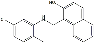 1-{[(5-chloro-2-methylphenyl)amino]methyl}naphthalen-2-ol Structure