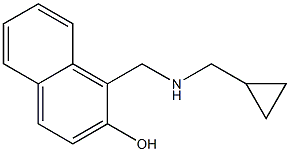 1-{[(cyclopropylmethyl)amino]methyl}naphthalen-2-ol 구조식 이미지