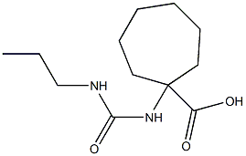 1-{[(propylamino)carbonyl]amino}cycloheptanecarboxylic acid Structure