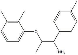 1-{[1-amino-1-(4-methylphenyl)propan-2-yl]oxy}-2,3-dimethylbenzene 구조식 이미지