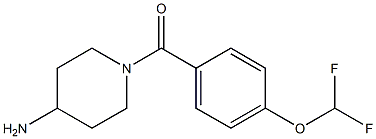 1-{[4-(difluoromethoxy)phenyl]carbonyl}piperidin-4-amine Structure