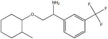 1-{1-amino-2-[(2-methylcyclohexyl)oxy]ethyl}-3-(trifluoromethyl)benzene 구조식 이미지