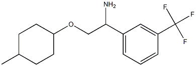 1-{1-amino-2-[(4-methylcyclohexyl)oxy]ethyl}-3-(trifluoromethyl)benzene 구조식 이미지