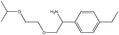 1-{1-amino-2-[2-(propan-2-yloxy)ethoxy]ethyl}-4-ethylbenzene Structure