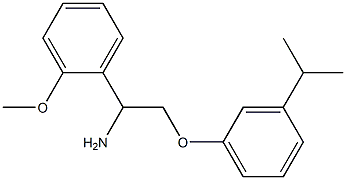 1-{1-amino-2-[3-(propan-2-yl)phenoxy]ethyl}-2-methoxybenzene 구조식 이미지