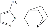 1-{1-azabicyclo[2.2.2]octan-3-yl}-1H-pyrazol-5-amine Structure