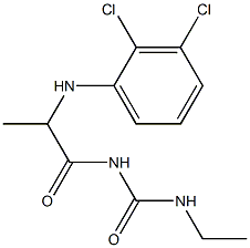 1-{2-[(2,3-dichlorophenyl)amino]propanoyl}-3-ethylurea 구조식 이미지