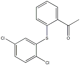 1-{2-[(2,5-dichlorophenyl)sulfanyl]phenyl}ethan-1-one 구조식 이미지