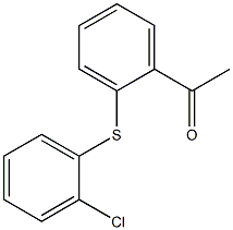 1-{2-[(2-chlorophenyl)sulfanyl]phenyl}ethan-1-one 구조식 이미지