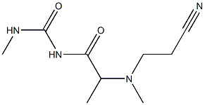 1-{2-[(2-cyanoethyl)(methyl)amino]propanoyl}-3-methylurea Structure