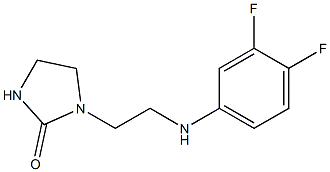 1-{2-[(3,4-difluorophenyl)amino]ethyl}imidazolidin-2-one 구조식 이미지