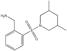 1-{2-[(3,5-dimethylpiperidin-1-yl)sulfonyl]phenyl}methanamine 구조식 이미지