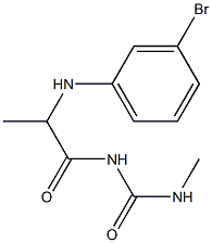 1-{2-[(3-bromophenyl)amino]propanoyl}-3-methylurea 구조식 이미지