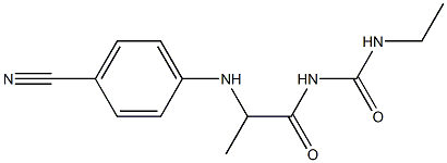 1-{2-[(4-cyanophenyl)amino]propanoyl}-3-ethylurea Structure