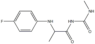 1-{2-[(4-fluorophenyl)amino]propanoyl}-3-methylurea Structure